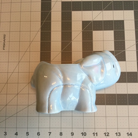 Large Blue Elephant Baby Planter - Picture 6 of 6
